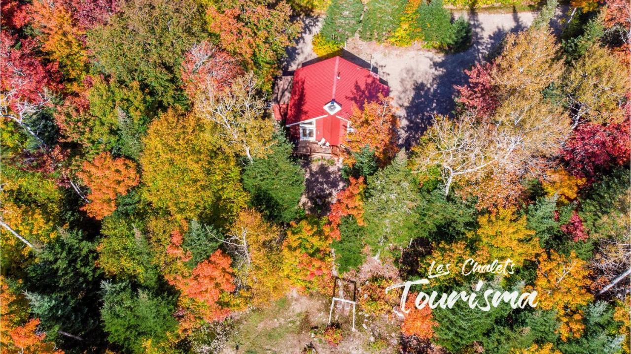 Saint-Raymond Les Chalets Tourisma - Chalet Dans Les Bois Avec Lac Prive - Le Colibri מראה חיצוני תמונה